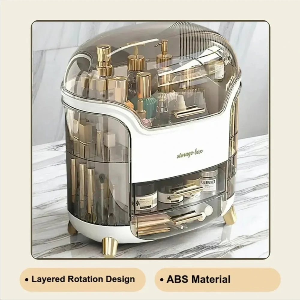 Clear makeup organizer.large capacity cosmetic storage